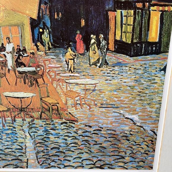 Vincent Van Gogh’s “Cafe Terrace at Night,” Print. Original Produced in 1988 - Picture 6 of 16